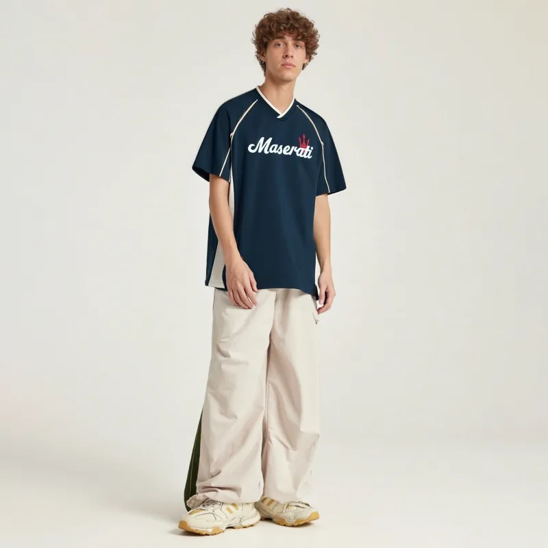 Maserati T Shirts Unisex Navy Blue-4