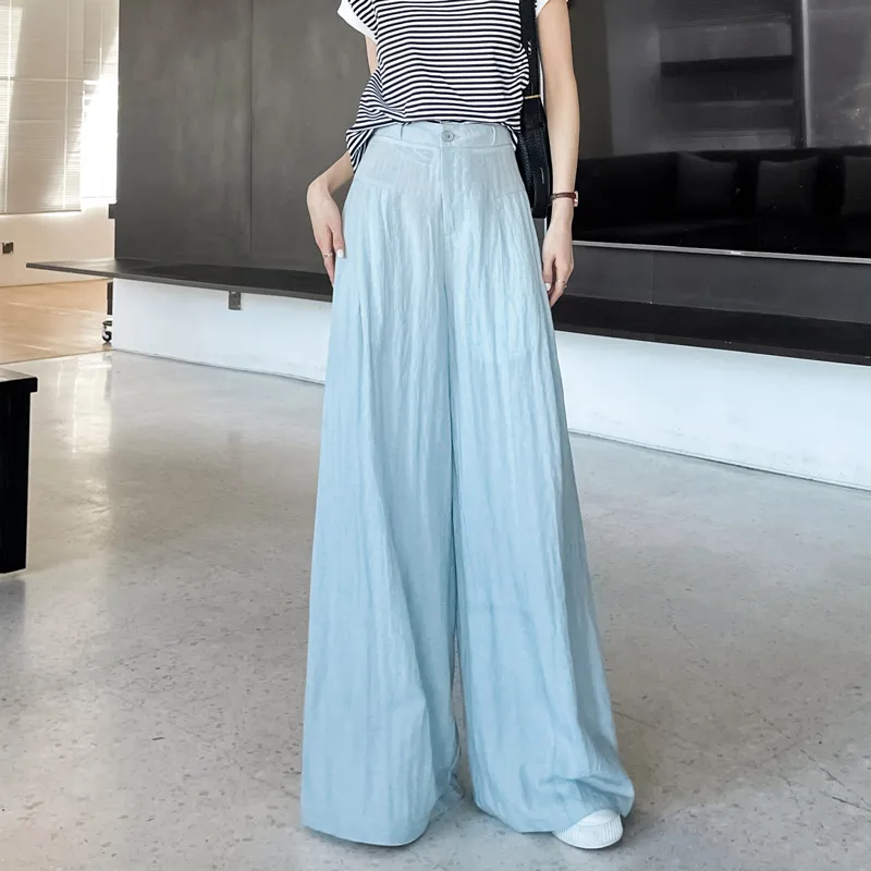 SITOL Casual Pants Women's Blue-2