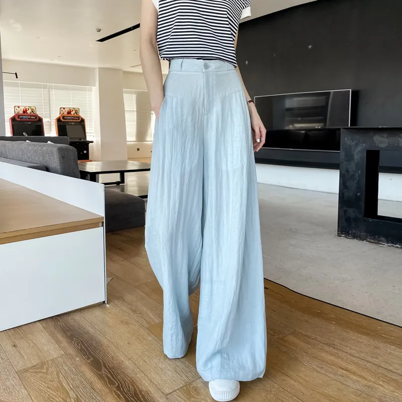 SITOL Casual Pants Women's Blue-3