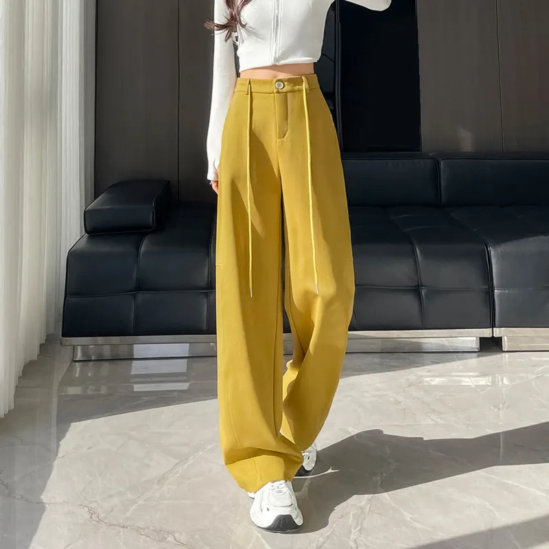 SITOL Casual Pants Women's Lemon-3