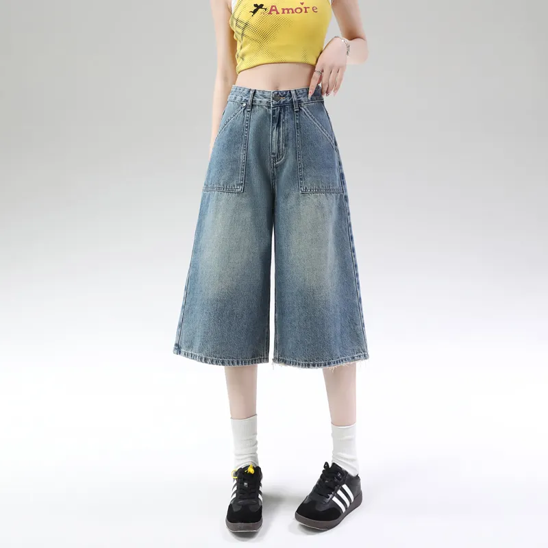 SITOL Denim Shorts Unisex Blue-2