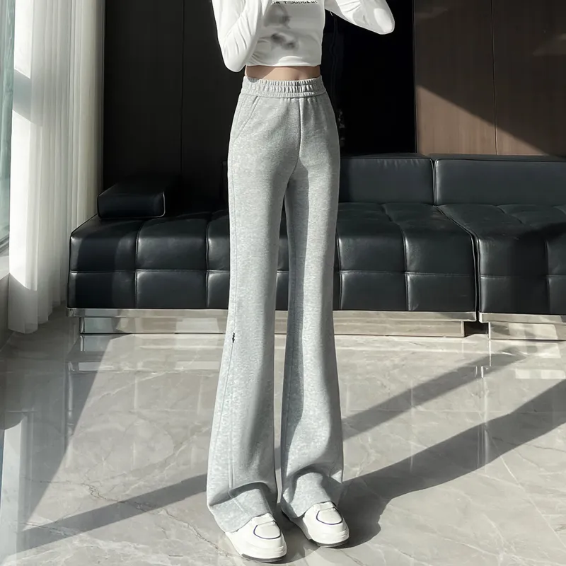 SITOL Casual Pants Women's Light Gray-3