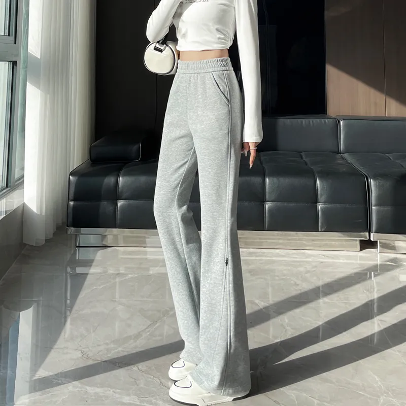 SITOL Casual Pants Women's Light Gray-5