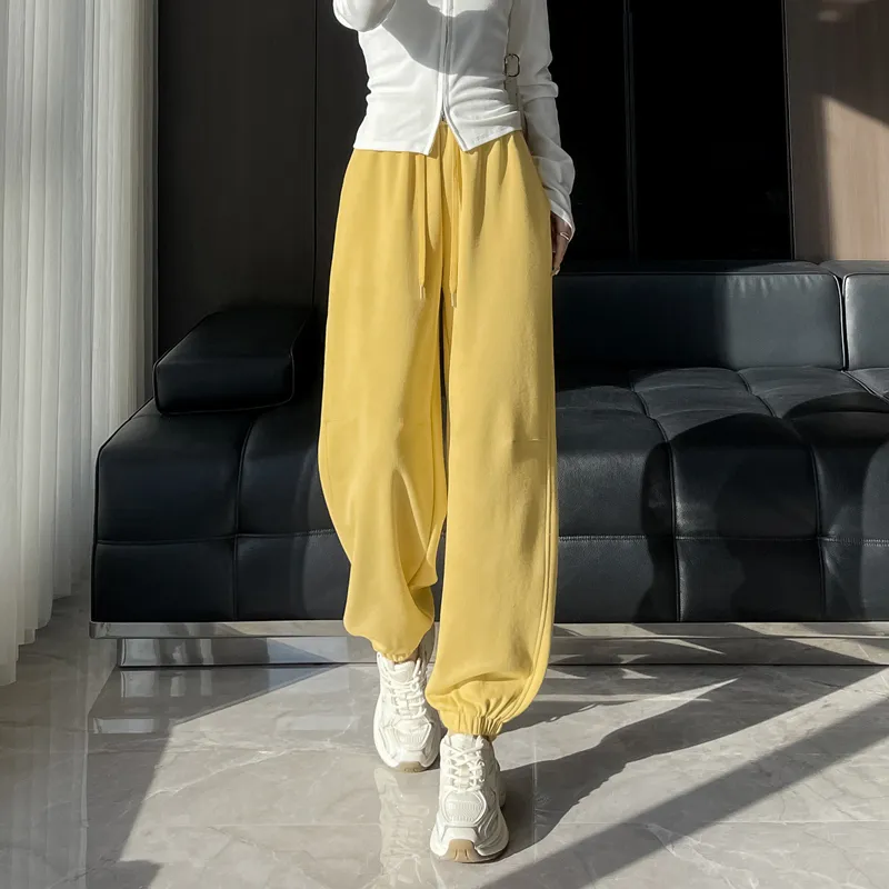 SITOL Casual Pants Women's Lemon-3