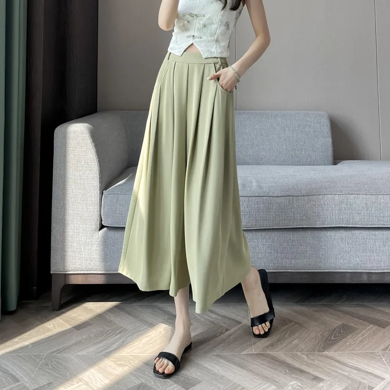 SITOL Casual Short Skirts Women's Light Green-3