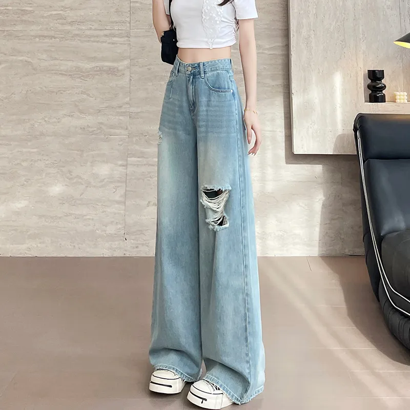 SITOL Jeans Women's Blue-5