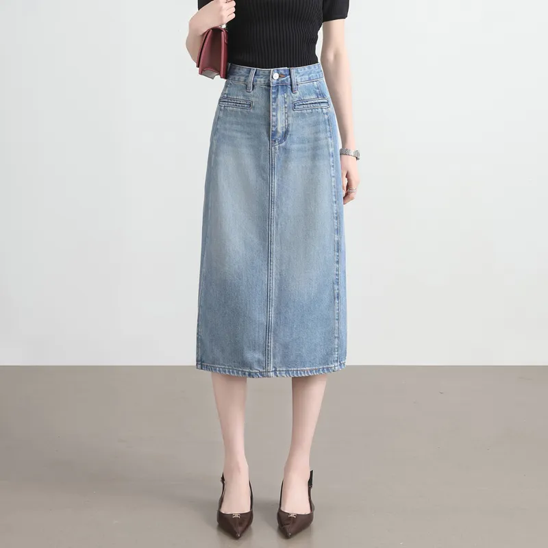SITOL Denim Short Skirts Women's-9