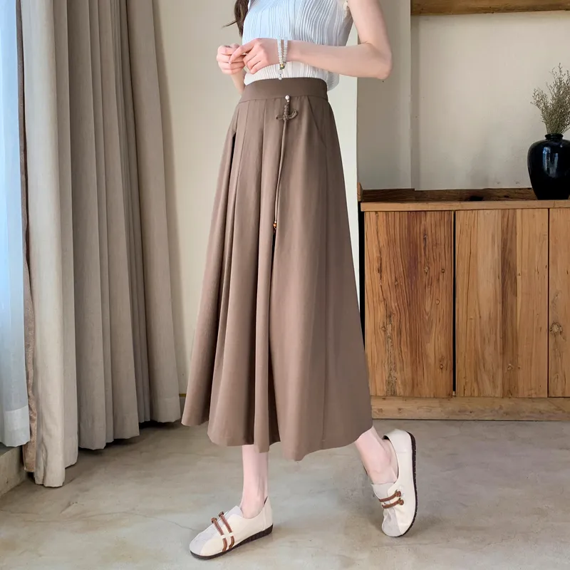 SITOL Casual Short Skirts Women's Coffee-4