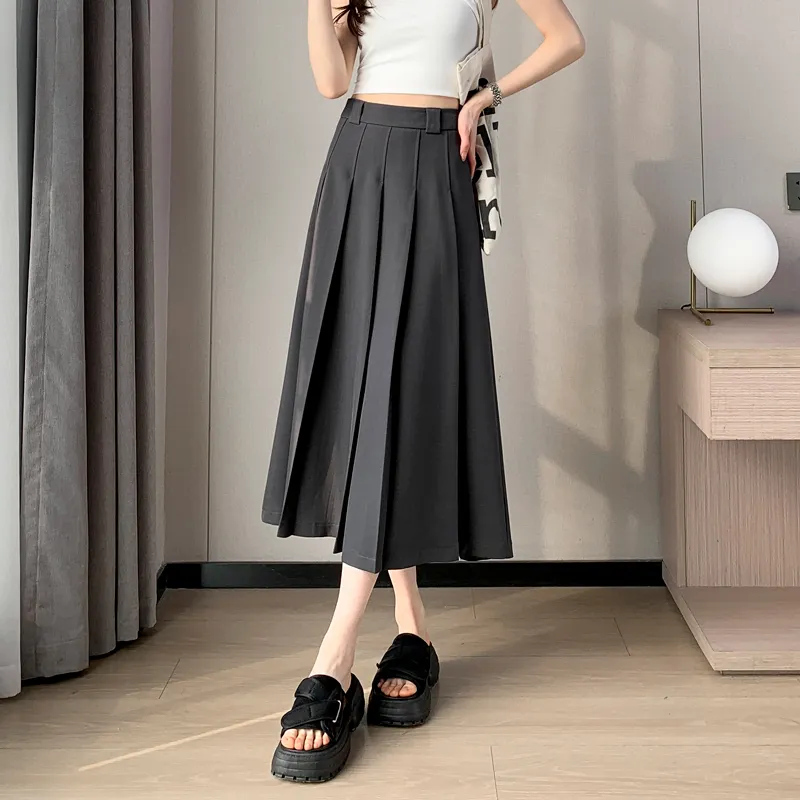 SITOL Casual Short Skirts Women's Gray-3