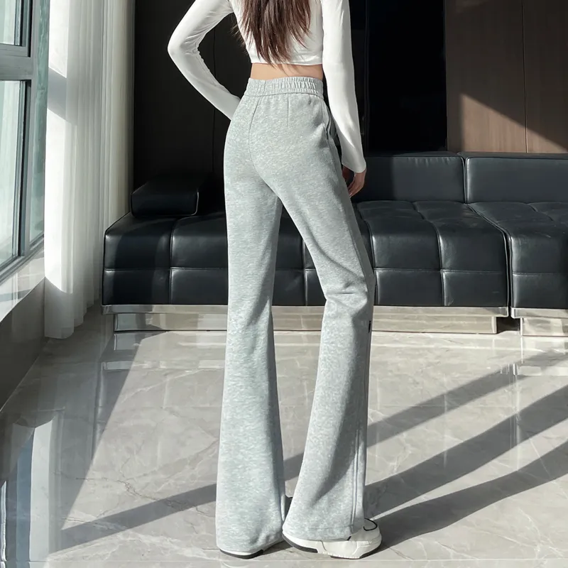SITOL Casual Pants Women's Light Gray-13