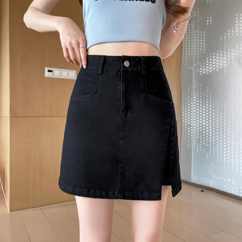 SITOL Denim Short Skirts Women's-9