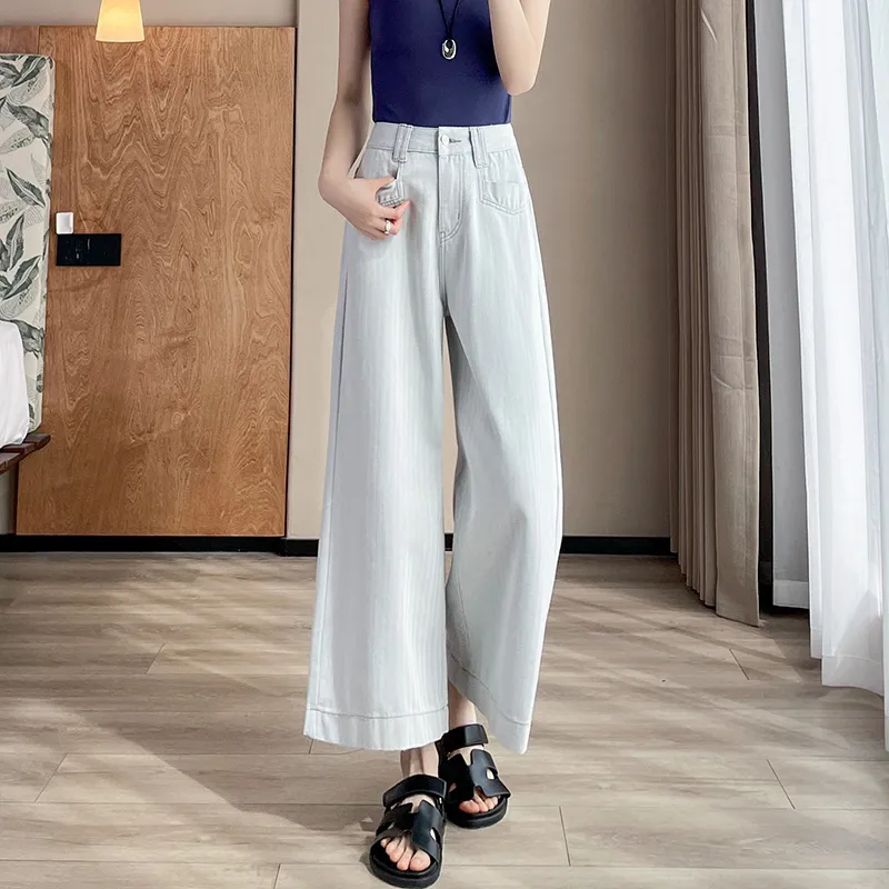 SITOL Jeans Women's Gray White-3