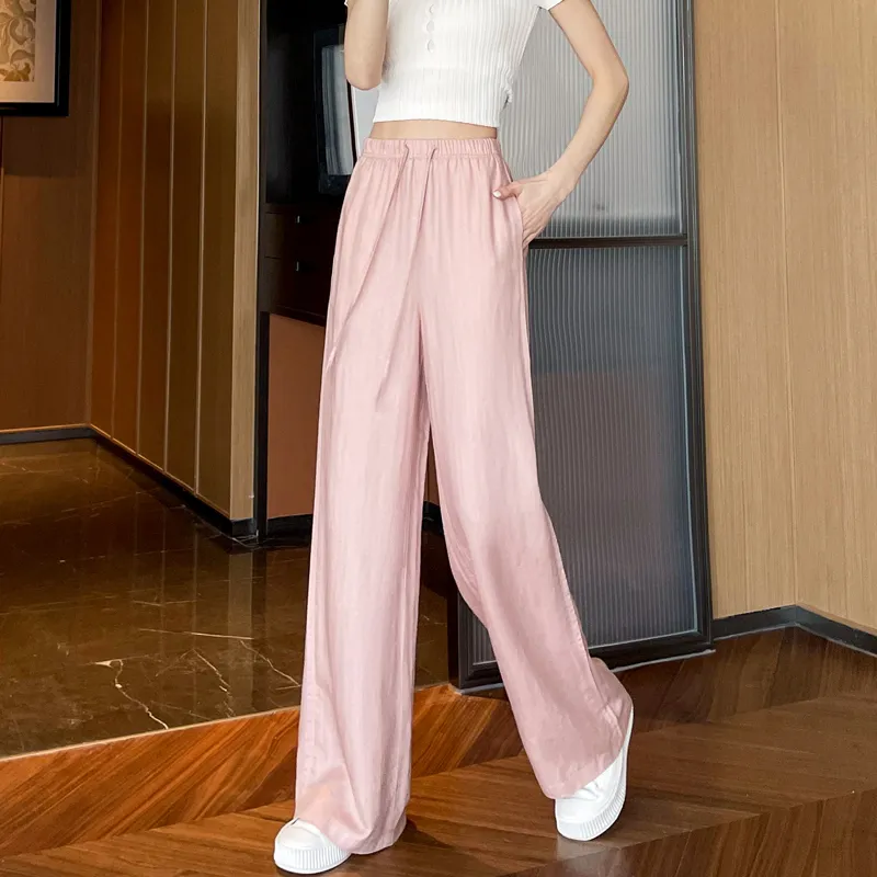 SITOL Casual Pants Women's Pink-11