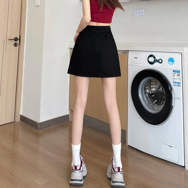 SITOL Casual Short Skirts Women's Ecru-20