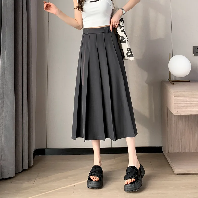 SITOL Casual Short Skirts Women's Gray-5