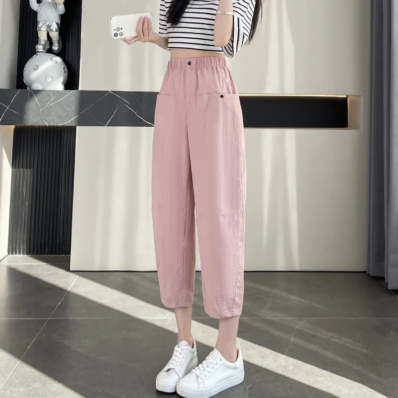 SITOL Casual Pants Women's Pink-3