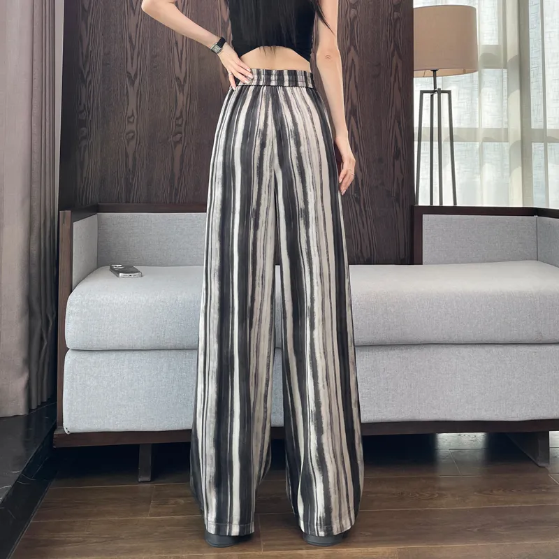 SITOL Casual Pants Women's Black White-6