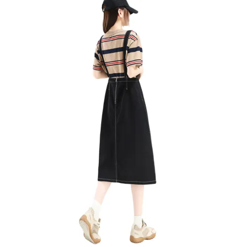 SITOL Slip Dresses Women's Black