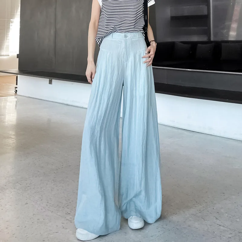 SITOL Casual Pants Women's Blue-4