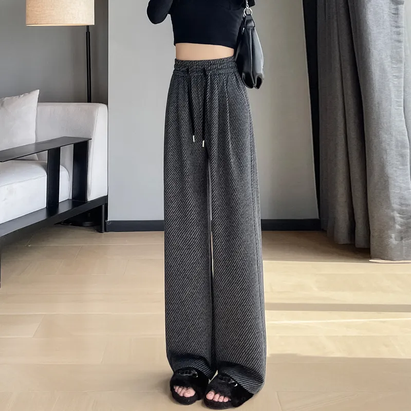 SITOL Casual Pants Women's Gray-4