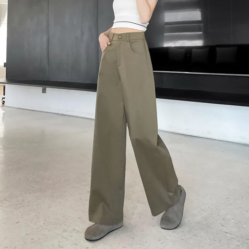 SITOL Casual Pants Women's Khaki-12