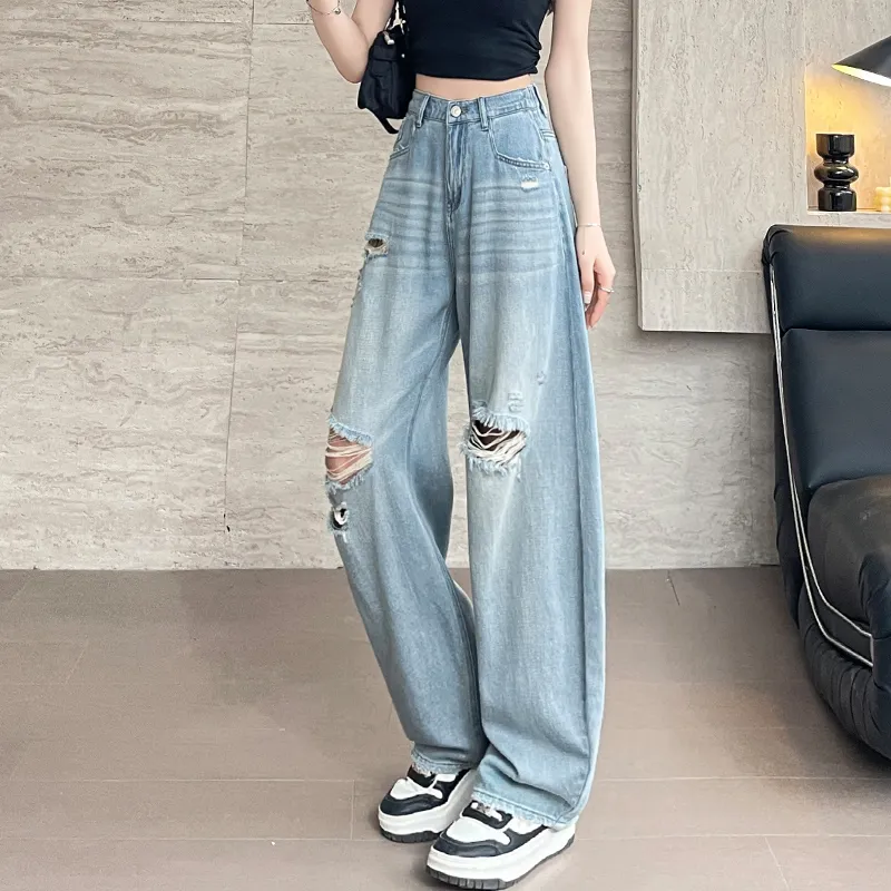 SITOL Jeans Women's Blue-5