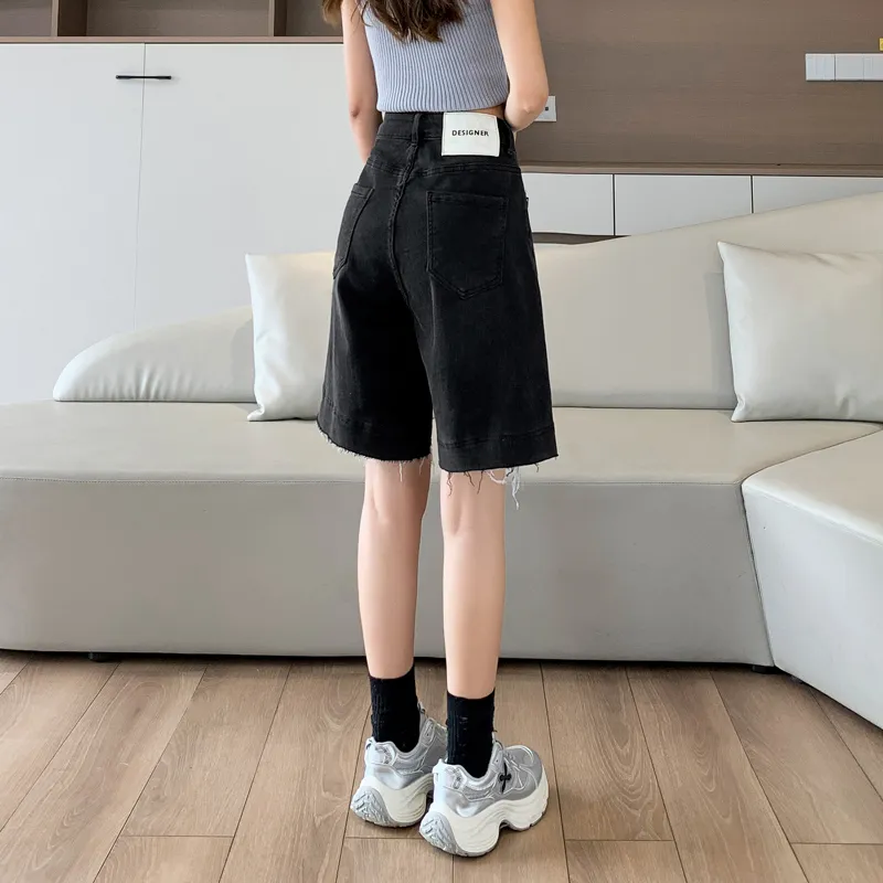 SITOL Denim Shorts Women's Black-6