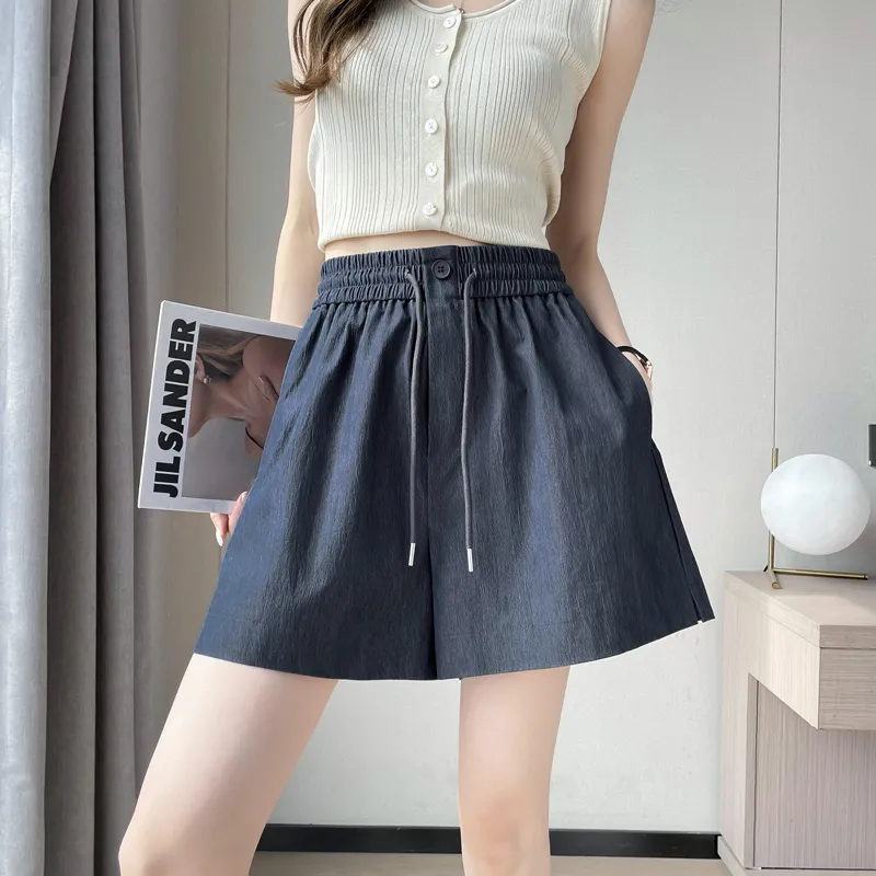 SITOL Casual Shorts Women's Blue-3