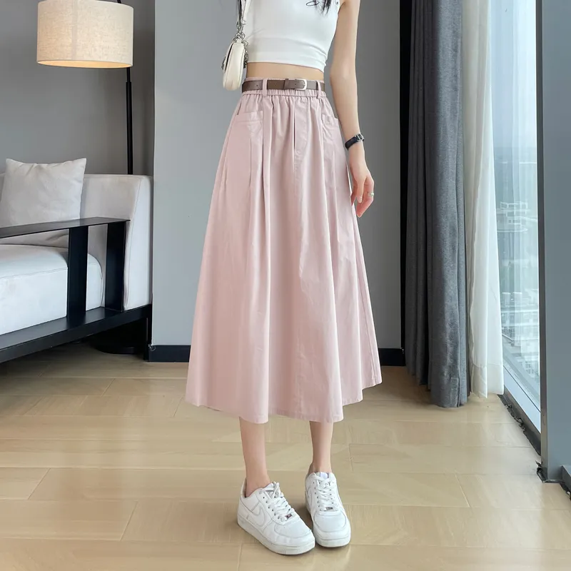 SITOL Casual Short Skirts Women's Pink-4