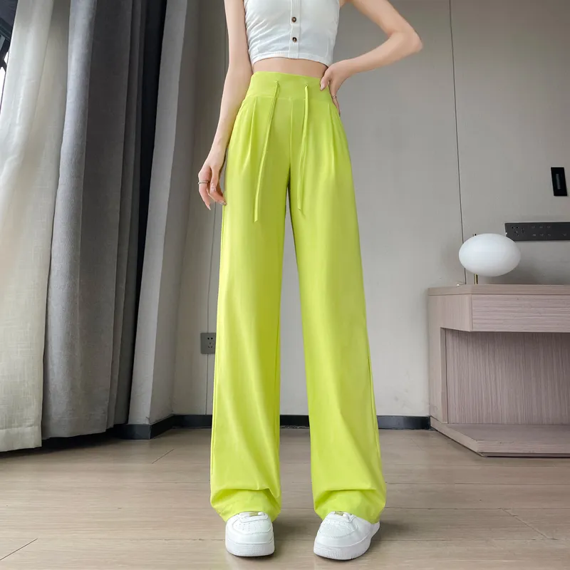 SITOL Casual Pants Women's Neon Green-2