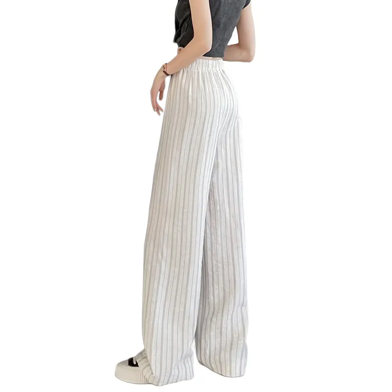 SITOL Casual Pants Women's Pink Stripe-8