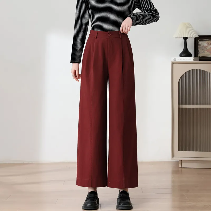 SITOL Casual Pants Unisex Angora Red-2