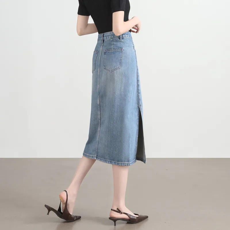 SITOL Denim Short Skirts Women's-6