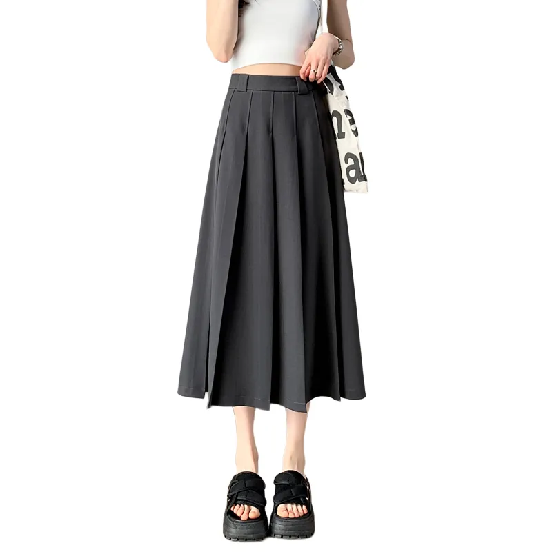 SITOL Casual Short Skirts Women's Gray-1