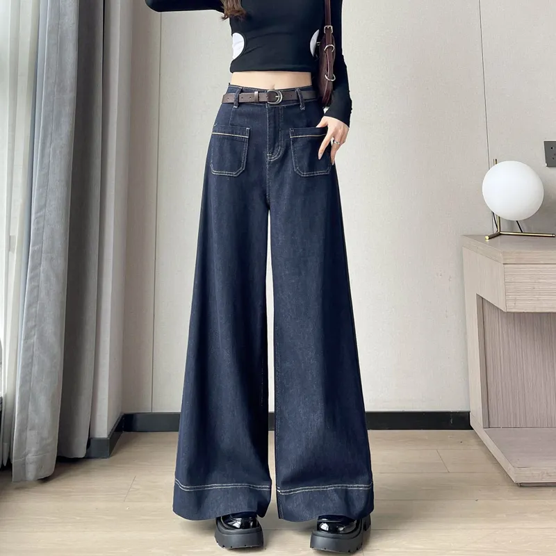 SITOL Jeans Women's Denim Blue-2