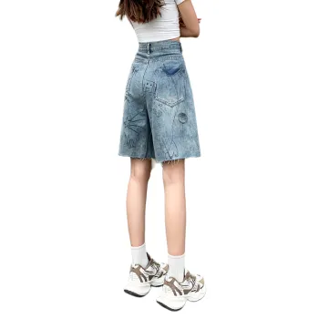 SITOL Denim Shorts Women's Blue
