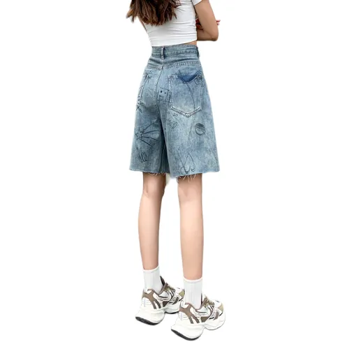 SITOL Denim Shorts Women's Blue