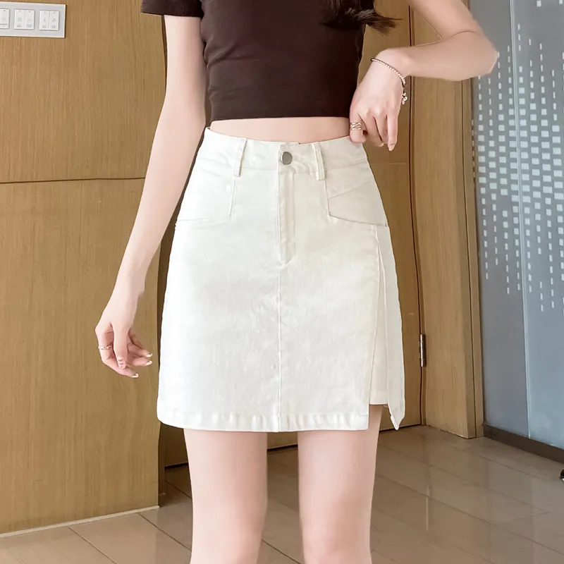 SITOL Denim Short Skirts Women's-2