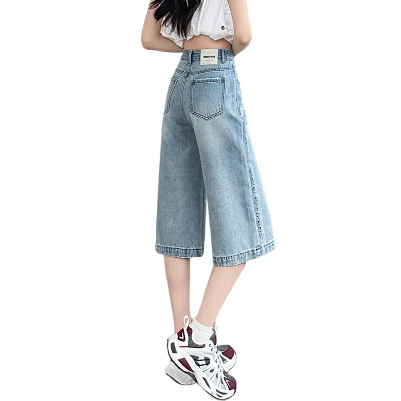 SITOL Denim Shorts Women's Blue-1