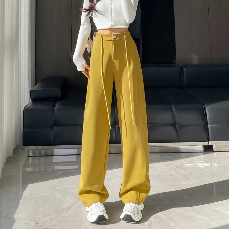 SITOL Casual Pants Women's Lemon-2