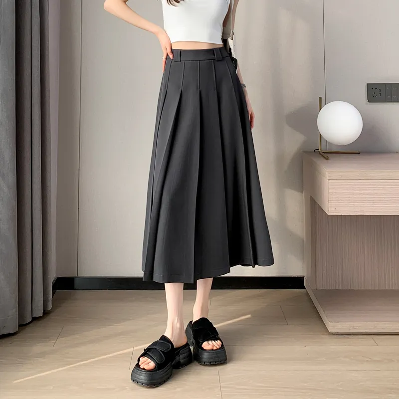 SITOL Casual Short Skirts Women's Gray-4