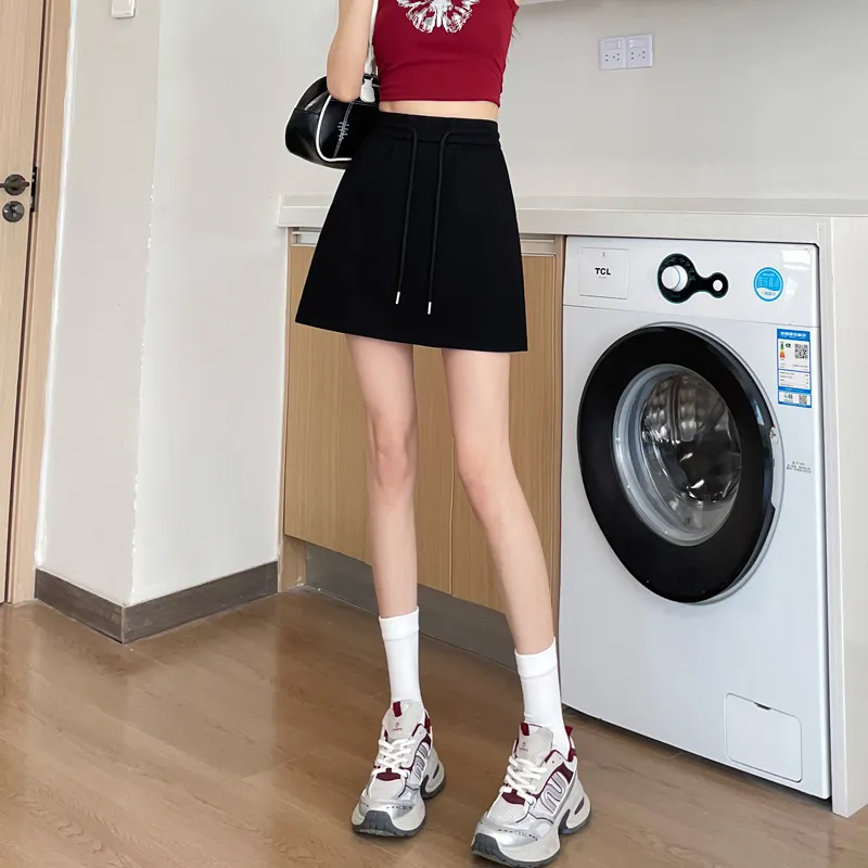 SITOL Casual Short Skirts Women's Ecru-19