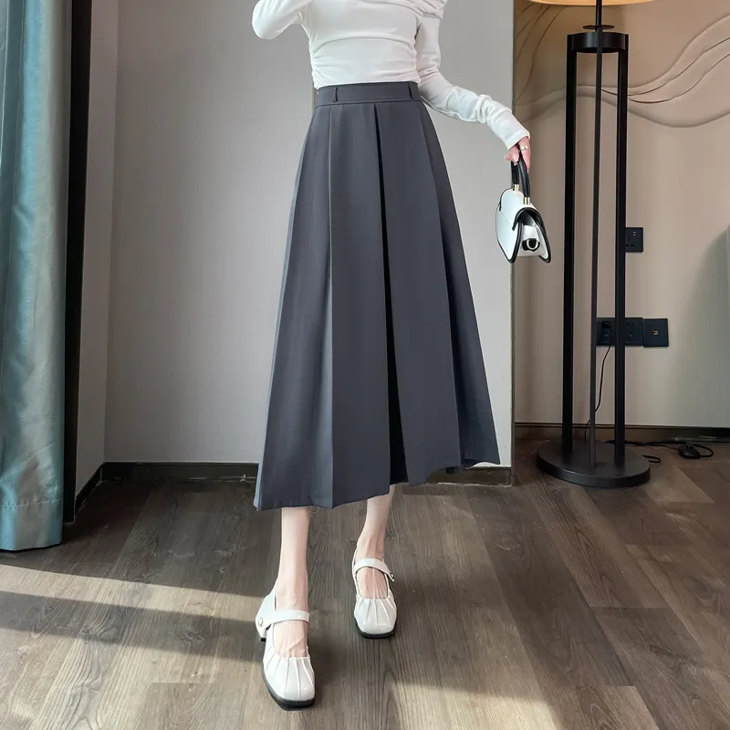 SITOL Casual Short Skirts Women's Dark Gray-3