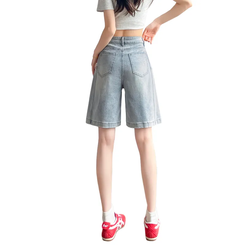 SITOL Denim Shorts Women's Blue-0