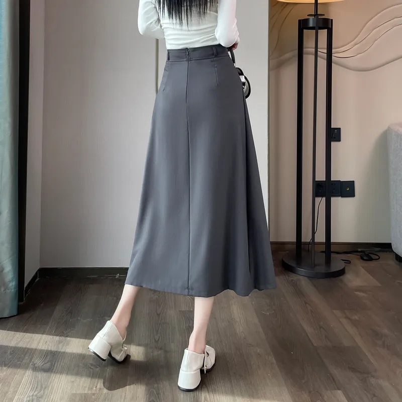 SITOL Casual Short Skirts Women's Dark Gray-6