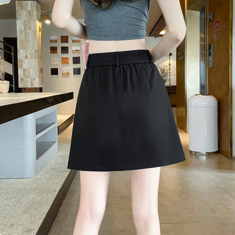 SITOL Casual Short Skirts Women's Black-6