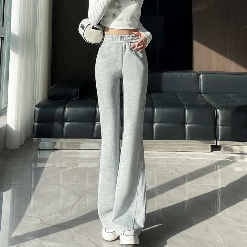 SITOL Casual Pants Women's Light Gray-4