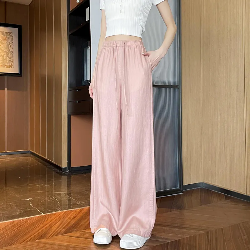 SITOL Casual Pants Women's Pink-12