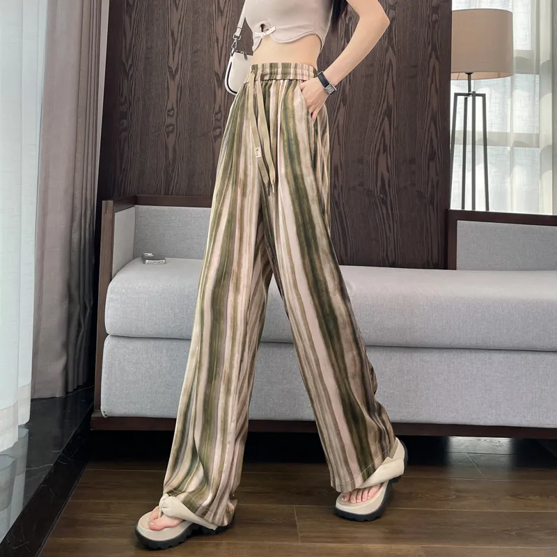 SITOL Casual Pants Women's Black White-10