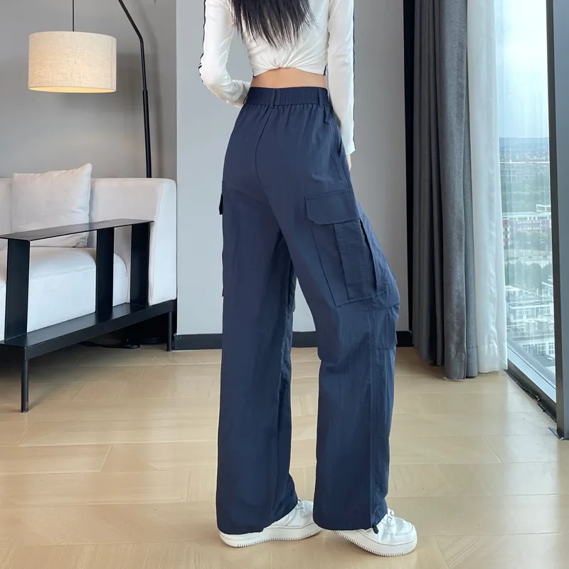 SITOL Cargo Pants Women's Navy Blue-5